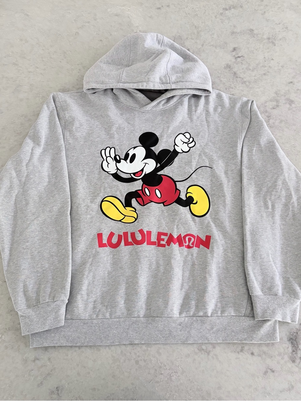 Disney x Lululemon Mickey Mouse Steady State Pullover Hoodie - Gray / Size L